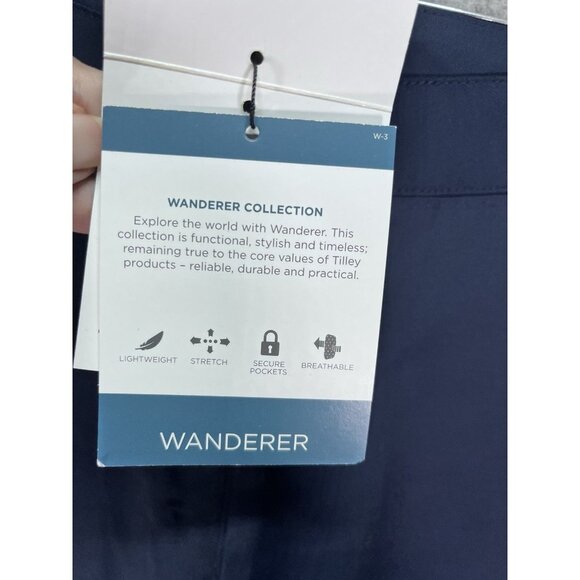 Tilley Wanderer Brooks Pants Wanderer Collection Navy Size 32 NWT Gorpcore - Picture 6 of 10